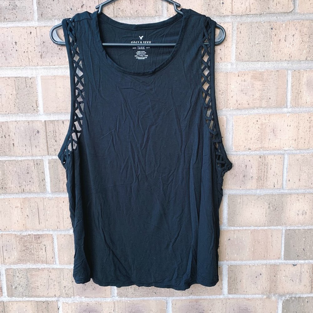 American Eagle Soft & Sexy Sleeve Detail Tank Top